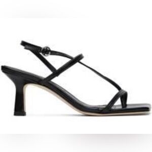 Women’s  AEYDE Heels Elise Nappa Leather Strappy Sandals Black Size 11 EU 42.‎
